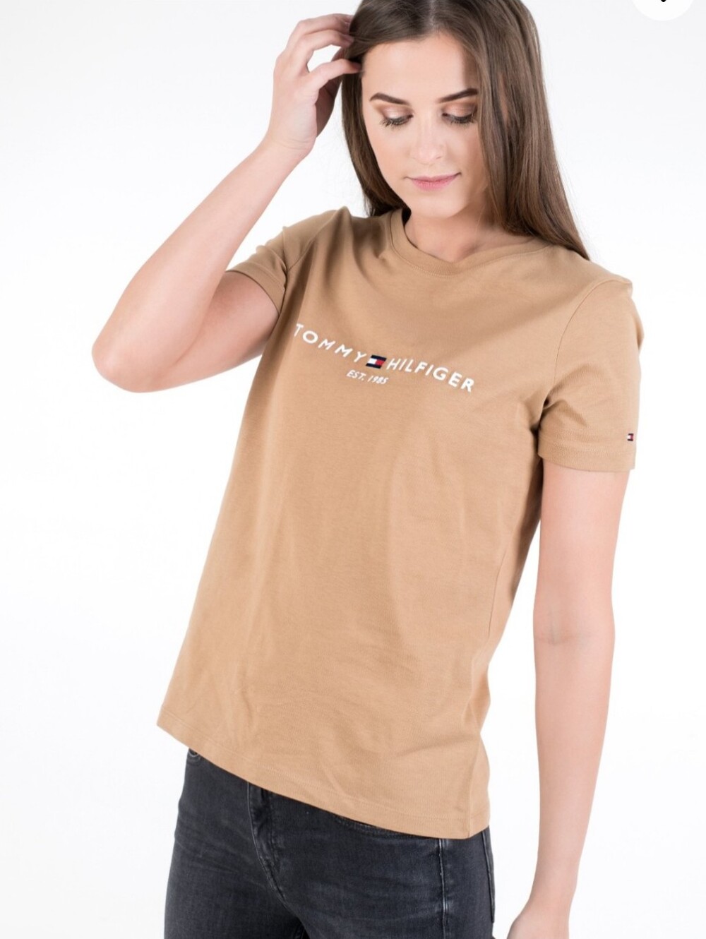Tommy Hilfiger Camel Logo Tee